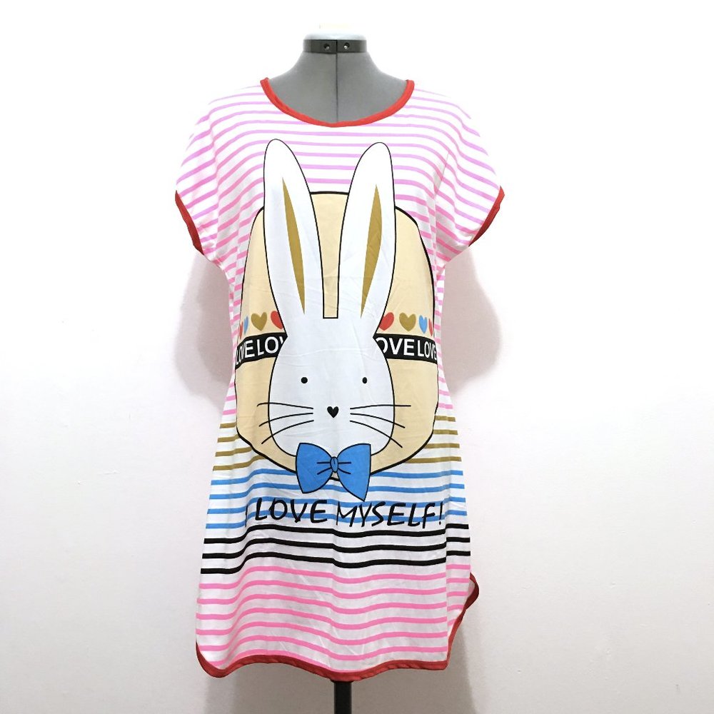 Betsy Bunny Printed Lounge Dress Sleepshirt